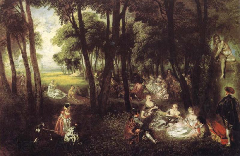 Jean-Antoine Watteau Country Pursuits Germany oil painting art